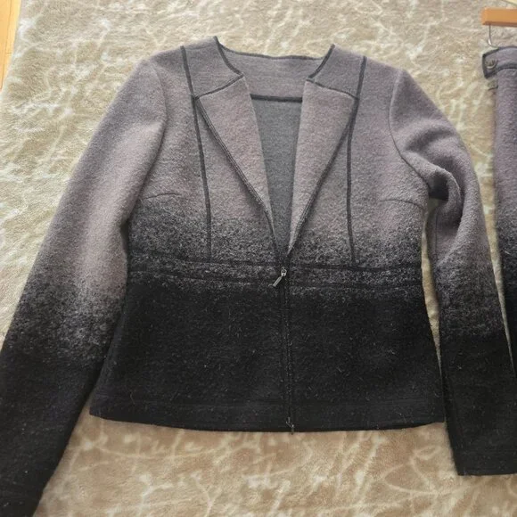 Olsen Europe Wool Blend Suit • Blazer + Skirt • Size US 2 - Picture 5 of 13